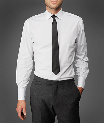 formal shirt fitting