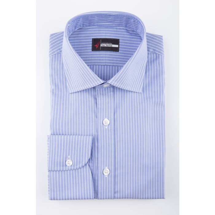 Blue Pinstripe Twill - Non Iron Dress Shirt