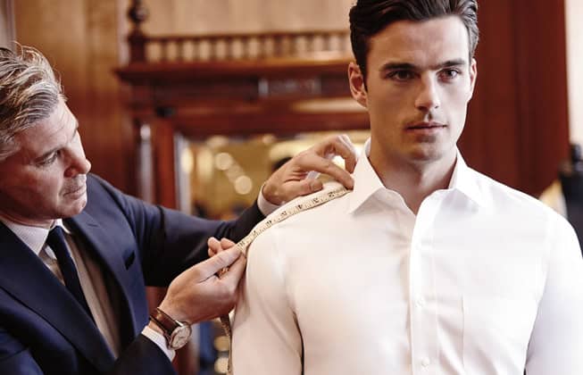 Bespoke and custom dress shirts: Getting measured