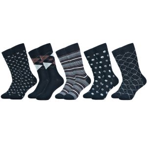 High-quality men's dress socks with stylish patterns including geometric, stripes, dots, and argyle designs for formal and casual wear. Perfect for adding a touch of elegance to any outfit.