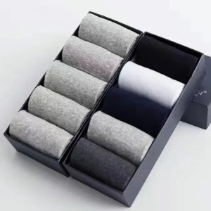 Luxury sock organizer box with multiple compartments for different sock styles and colors, ideal for neat wardrobe storage and organization of men's and women's socks for optimal closet space.
