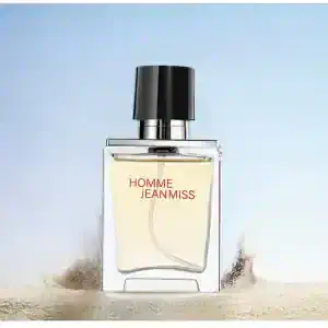 Luxurious Homme Jeanmiss perfume bottle with sleek design, perfect for men's fragrance collection.