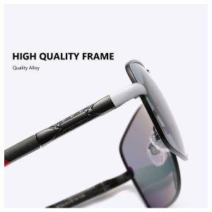 Durable high-quality metal frame with adjustable sunglasses and sturdy arm for optimal fit and protection. Perfect for outdoor activities and sports using superior alloy materials.