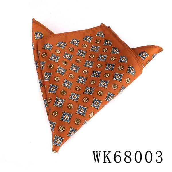 Colorful patterned bandana with intricate geometric design, ideal for fashion, accessories, or casual wear.