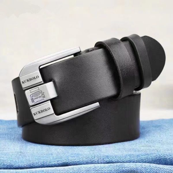 KCKBOLO Genuine Leather Automatic Buckle Belt for Men  display picture 1