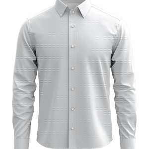 Aron White Twill Dress Shirt – 100% Cotton Soft Finish