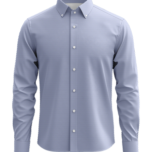 Aron Blue Twill Dress Shirt – 100% Cotton Soft Finish