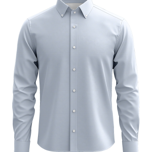 Castle Light Blue Stretch Twill Dress Shirt – Luxury Cotton Blend