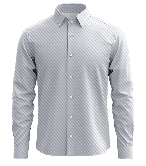Luxurious men's dress shirt with classic button-down collar, perfect for business or formal occasions, featuring high-quality fabric and elegant design.