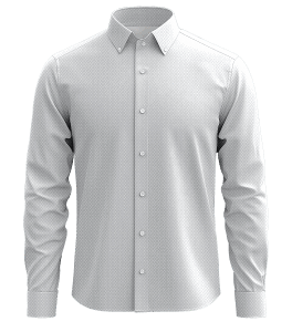 Natté White Dobby Dress Shirt – 100% Cotton Easy Care