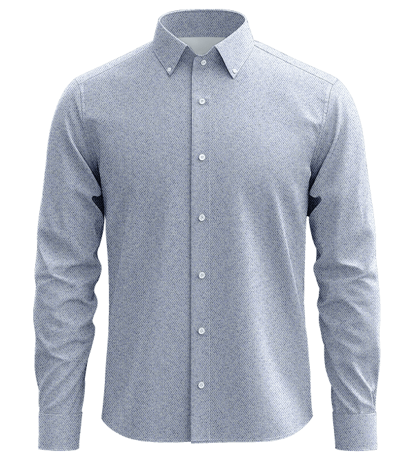 Luxurious men's dress shirt with intricate pattern, perfect for formal occasions and professional attire. Made of high-quality fabric for comfort and durability.