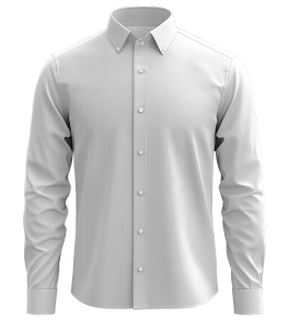 Royal Silver Oxford Dress Shirt – 100% Cotton Easy Care