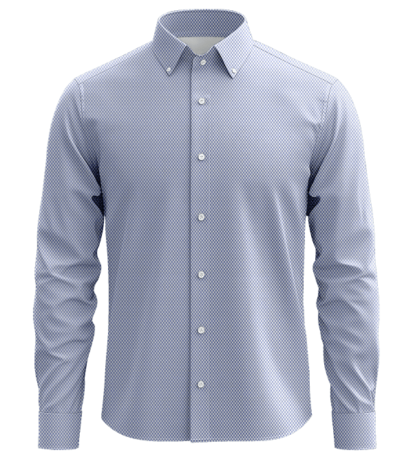 Elegant men's dress shirt with classic collar, tailored fit, and button-down front, suitable for formal occasions and office wear, emphasizing style and professionalism.