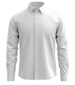 Sophisticated white dress shirt with button-down collar, perfect for professional and formal occasions, featuring classic tailoring and versatile style components.